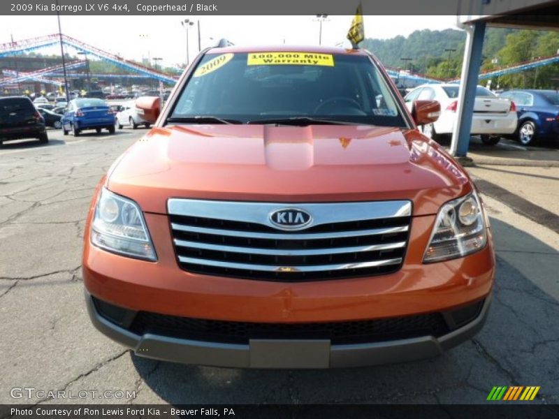 Copperhead / Black 2009 Kia Borrego LX V6 4x4