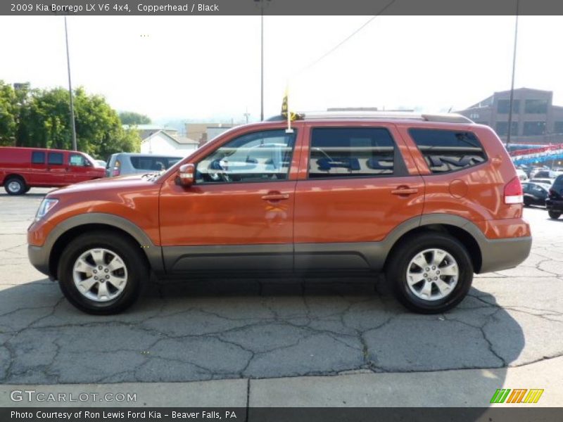 Copperhead / Black 2009 Kia Borrego LX V6 4x4