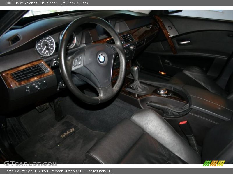 Jet Black / Black 2005 BMW 5 Series 545i Sedan