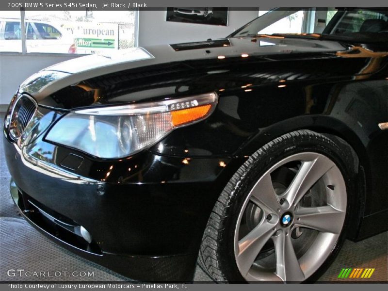 Jet Black / Black 2005 BMW 5 Series 545i Sedan