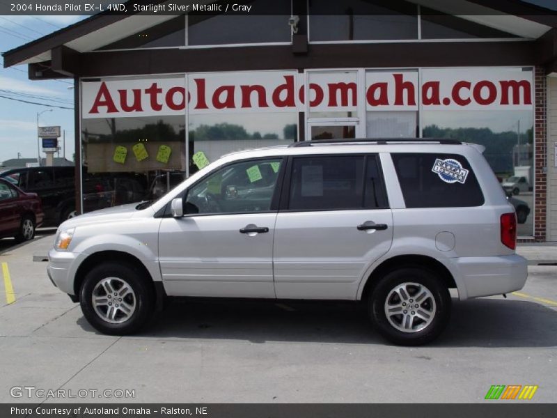 Starlight Silver Metallic / Gray 2004 Honda Pilot EX-L 4WD