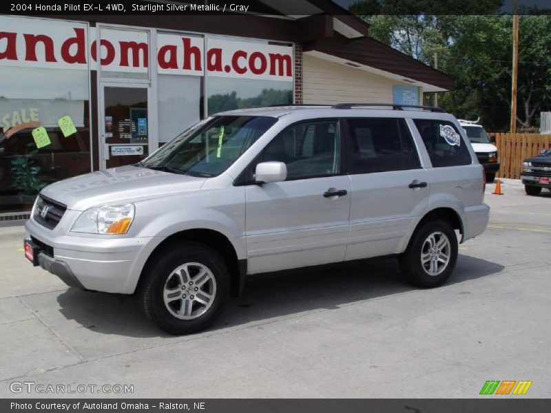 Starlight Silver Metallic / Gray 2004 Honda Pilot EX-L 4WD