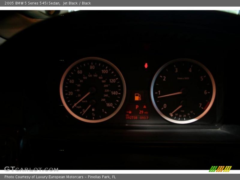 Jet Black / Black 2005 BMW 5 Series 545i Sedan