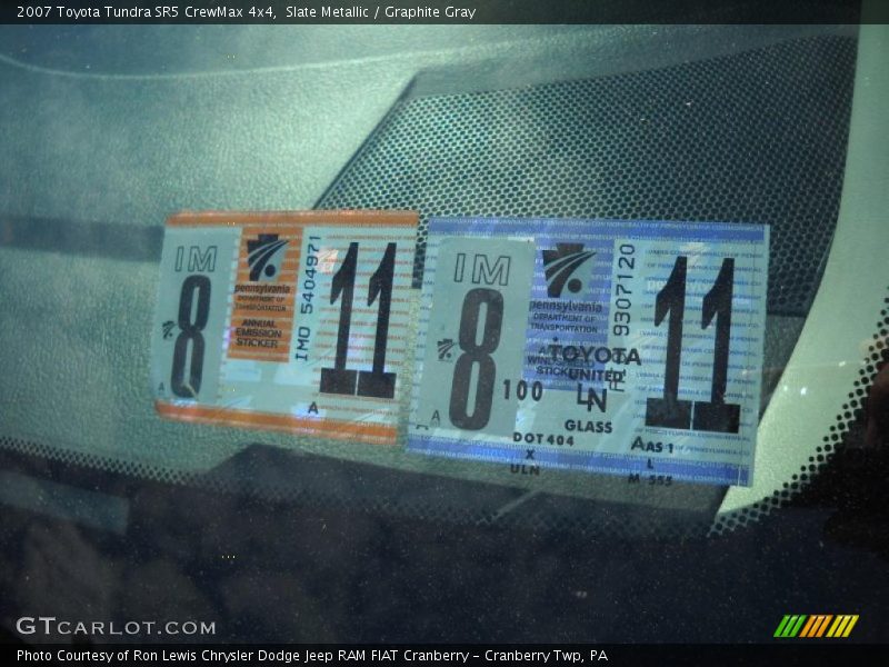 Slate Metallic / Graphite Gray 2007 Toyota Tundra SR5 CrewMax 4x4