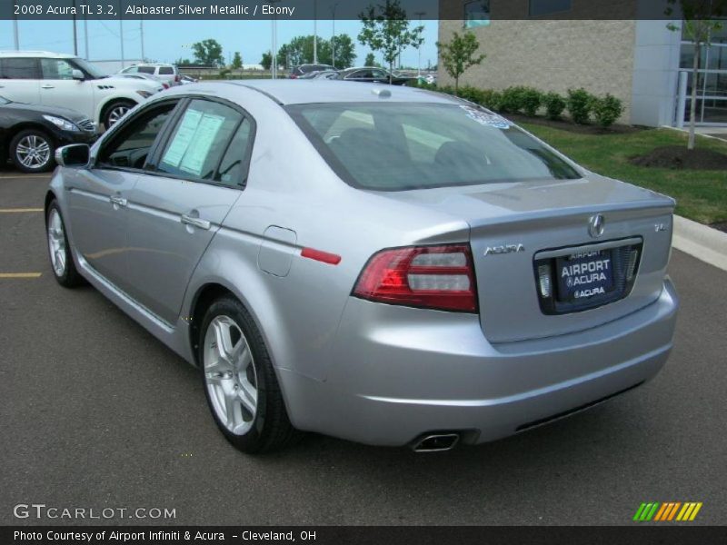 Alabaster Silver Metallic / Ebony 2008 Acura TL 3.2