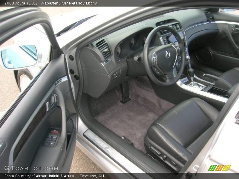 Alabaster Silver Metallic / Ebony 2008 Acura TL 3.2