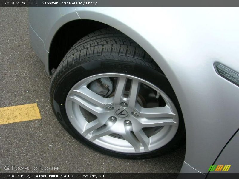 Alabaster Silver Metallic / Ebony 2008 Acura TL 3.2