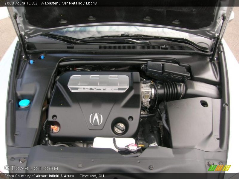 Alabaster Silver Metallic / Ebony 2008 Acura TL 3.2