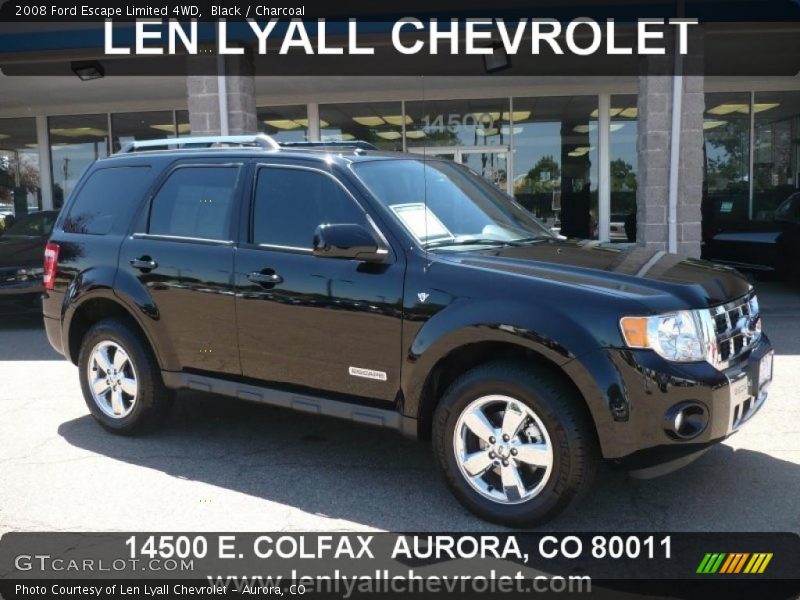 Black / Charcoal 2008 Ford Escape Limited 4WD