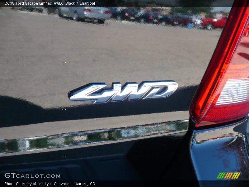 Black / Charcoal 2008 Ford Escape Limited 4WD