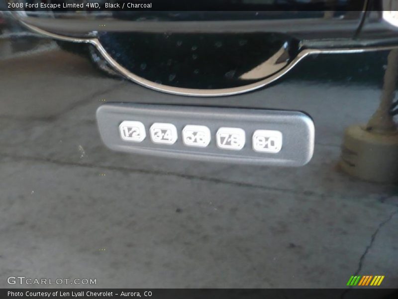 Black / Charcoal 2008 Ford Escape Limited 4WD