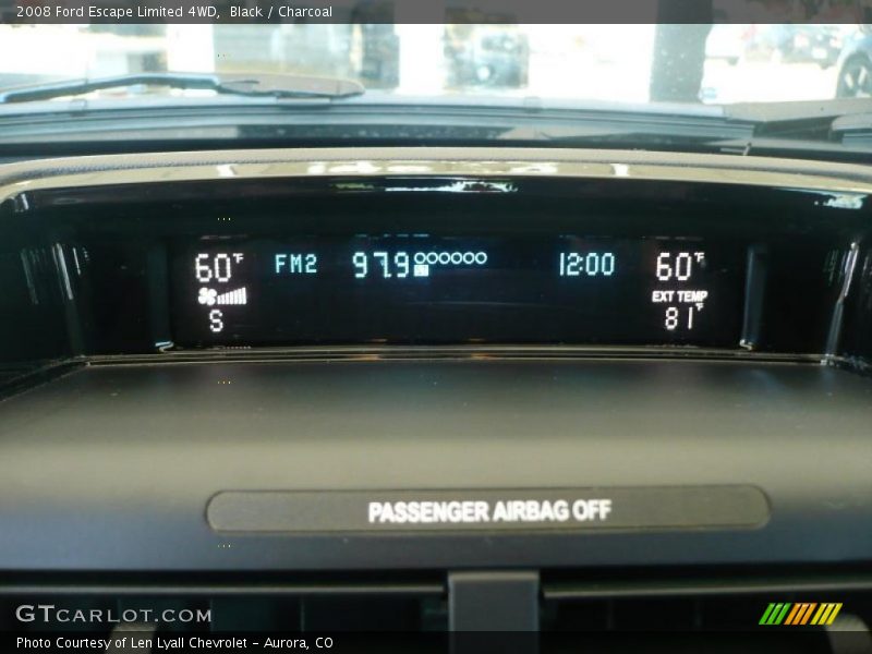 Black / Charcoal 2008 Ford Escape Limited 4WD