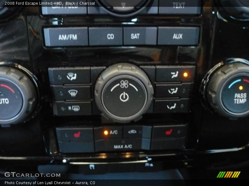 Black / Charcoal 2008 Ford Escape Limited 4WD