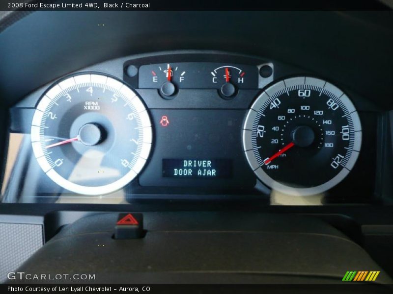 Black / Charcoal 2008 Ford Escape Limited 4WD