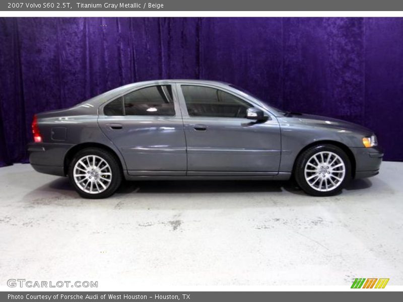 Titanium Gray Metallic / Beige 2007 Volvo S60 2.5T