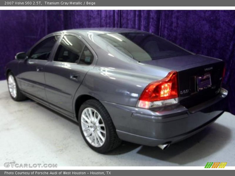 Titanium Gray Metallic / Beige 2007 Volvo S60 2.5T