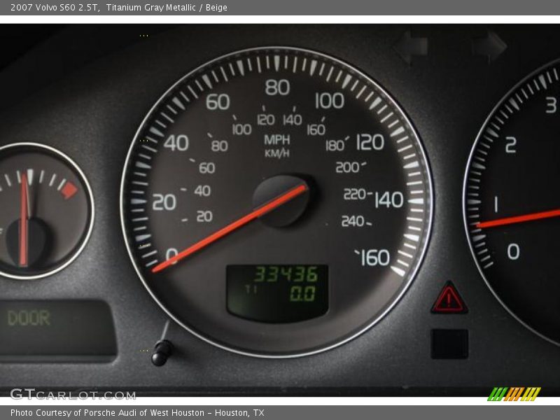 Titanium Gray Metallic / Beige 2007 Volvo S60 2.5T