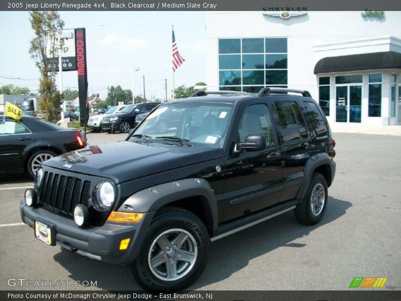 Black Clearcoat / Medium Slate Gray 2005 Jeep Liberty Renegade 4x4