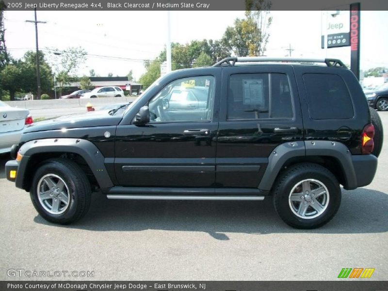 Black Clearcoat / Medium Slate Gray 2005 Jeep Liberty Renegade 4x4