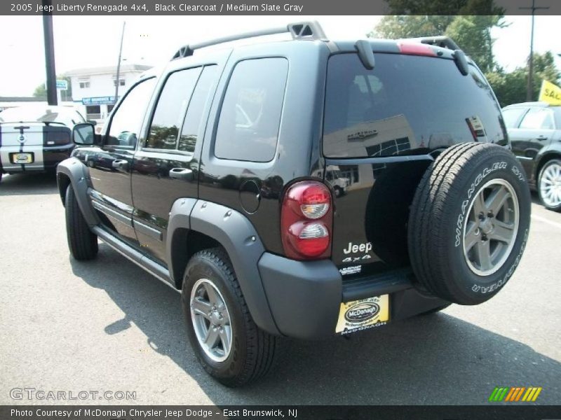 Black Clearcoat / Medium Slate Gray 2005 Jeep Liberty Renegade 4x4