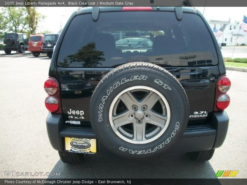 Black Clearcoat / Medium Slate Gray 2005 Jeep Liberty Renegade 4x4