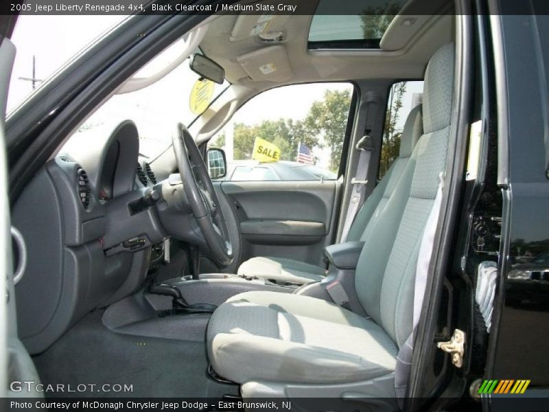 Black Clearcoat / Medium Slate Gray 2005 Jeep Liberty Renegade 4x4