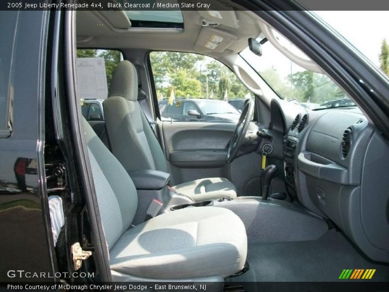 Black Clearcoat / Medium Slate Gray 2005 Jeep Liberty Renegade 4x4