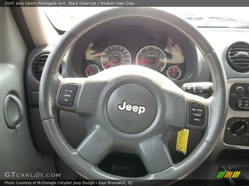 Black Clearcoat / Medium Slate Gray 2005 Jeep Liberty Renegade 4x4