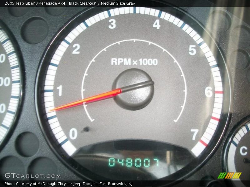 Black Clearcoat / Medium Slate Gray 2005 Jeep Liberty Renegade 4x4