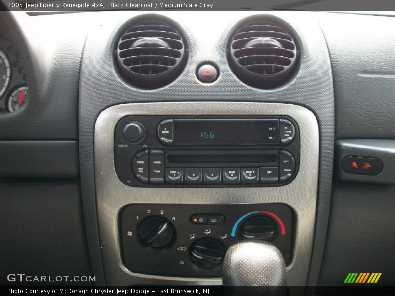 Black Clearcoat / Medium Slate Gray 2005 Jeep Liberty Renegade 4x4