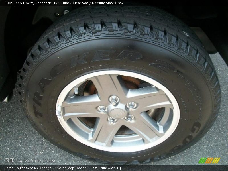 Black Clearcoat / Medium Slate Gray 2005 Jeep Liberty Renegade 4x4