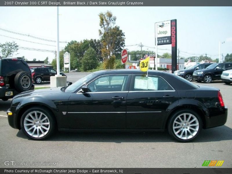 Brilliant Black / Dark Slate Gray/Light Graystone 2007 Chrysler 300 C SRT Design