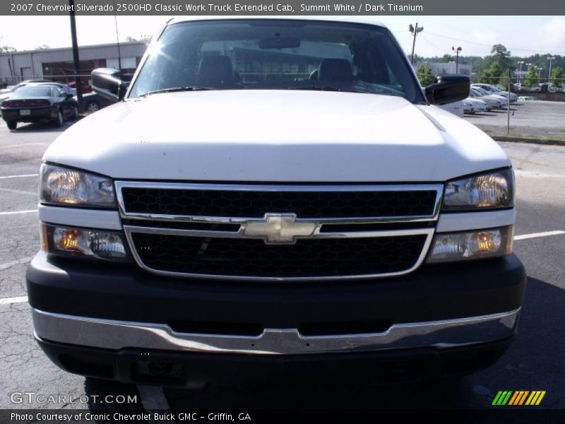 Summit White / Dark Titanium 2007 Chevrolet Silverado 2500HD Classic Work Truck Extended Cab