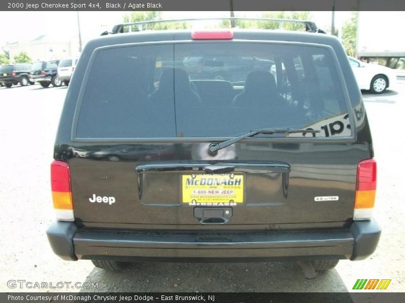 Black / Agate Black 2000 Jeep Cherokee Sport 4x4