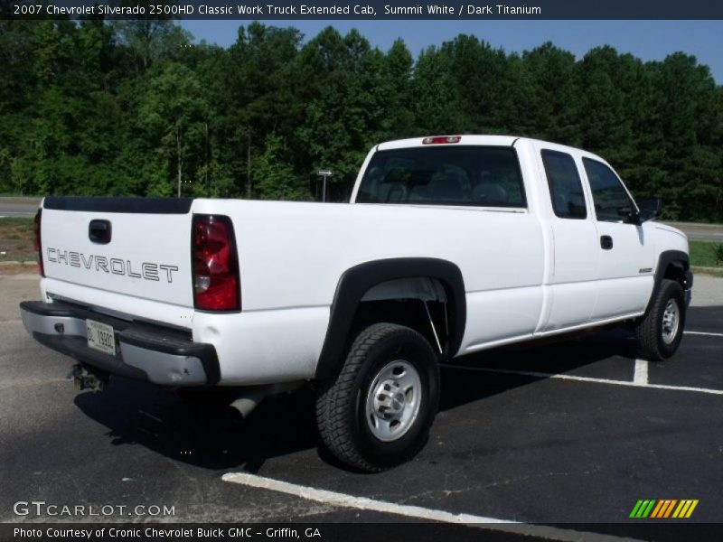 Summit White / Dark Titanium 2007 Chevrolet Silverado 2500HD Classic Work Truck Extended Cab