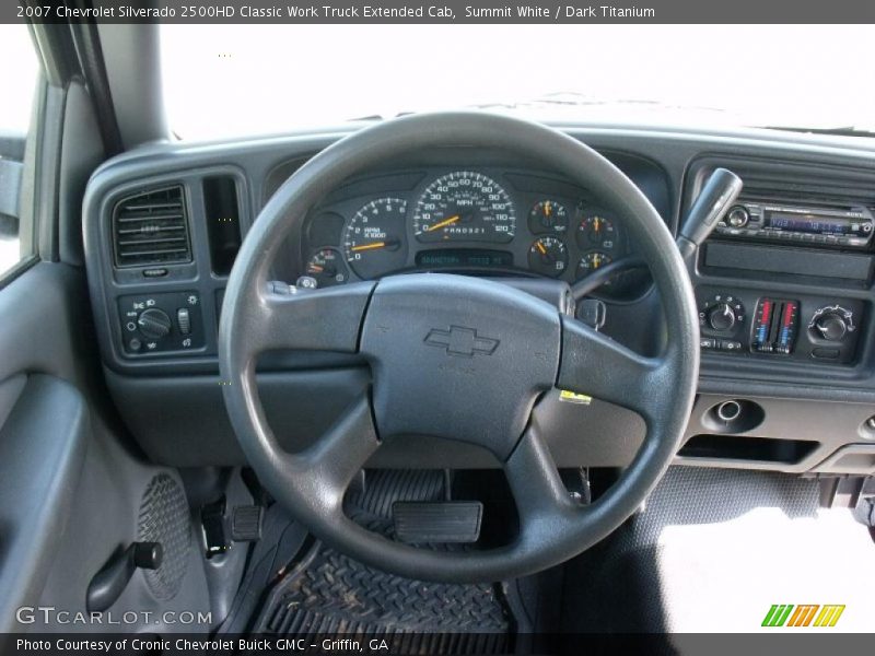Summit White / Dark Titanium 2007 Chevrolet Silverado 2500HD Classic Work Truck Extended Cab