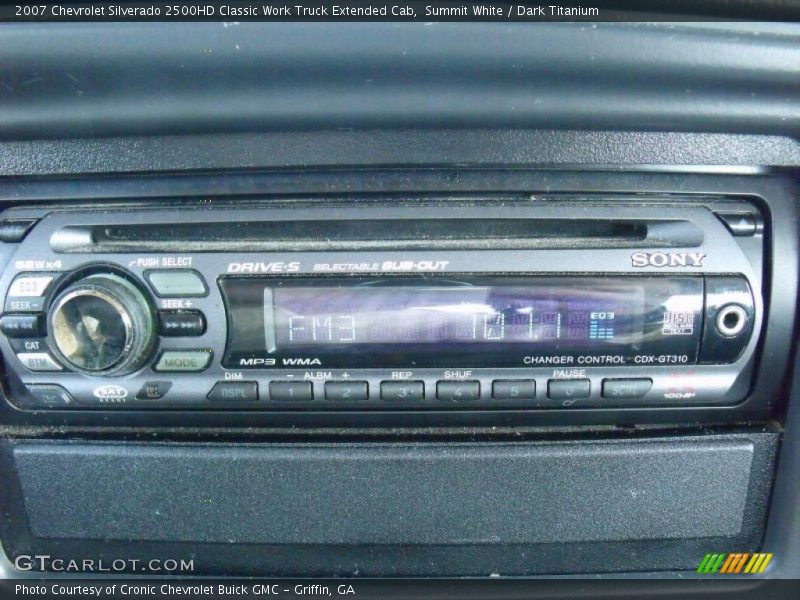 Summit White / Dark Titanium 2007 Chevrolet Silverado 2500HD Classic Work Truck Extended Cab