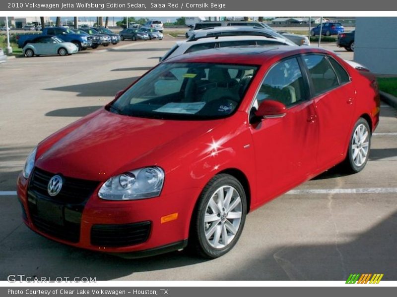 Salsa Red / Cornsilk Beige 2010 Volkswagen Jetta Wolfsburg Edition Sedan