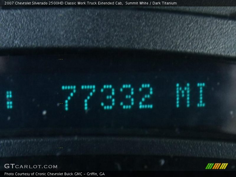 Summit White / Dark Titanium 2007 Chevrolet Silverado 2500HD Classic Work Truck Extended Cab