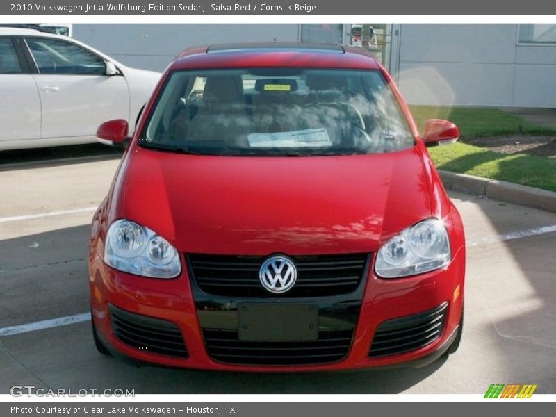 Salsa Red / Cornsilk Beige 2010 Volkswagen Jetta Wolfsburg Edition Sedan