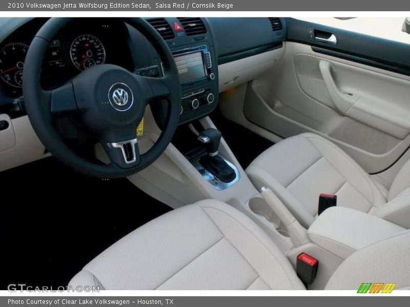 Salsa Red / Cornsilk Beige 2010 Volkswagen Jetta Wolfsburg Edition Sedan