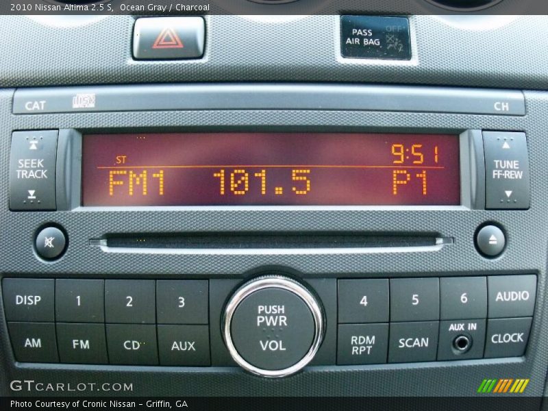 Ocean Gray / Charcoal 2010 Nissan Altima 2.5 S