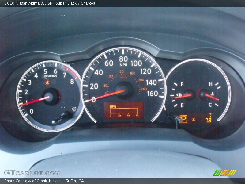Super Black / Charcoal 2010 Nissan Altima 3.5 SR