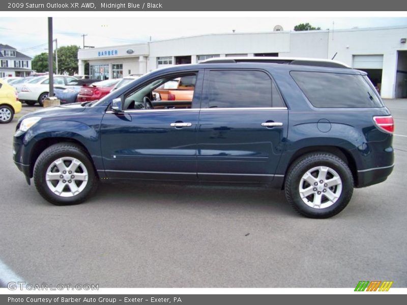 Midnight Blue / Black 2009 Saturn Outlook XR AWD