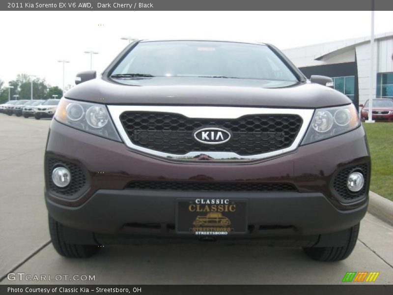 Dark Cherry / Black 2011 Kia Sorento EX V6 AWD