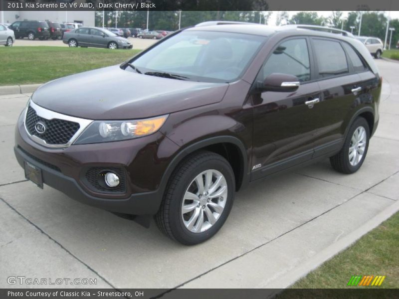 Dark Cherry / Black 2011 Kia Sorento EX V6 AWD