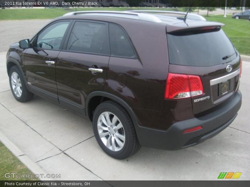 Dark Cherry / Black 2011 Kia Sorento EX V6 AWD