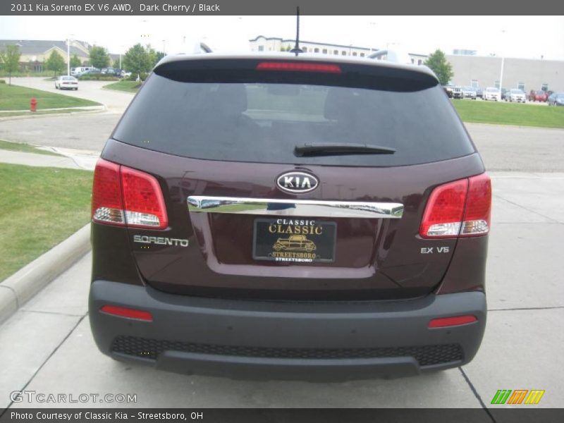 Dark Cherry / Black 2011 Kia Sorento EX V6 AWD