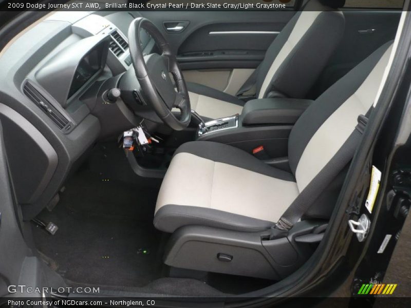 Brilliant Black Crystal Pearl / Dark Slate Gray/Light Graystone 2009 Dodge Journey SXT AWD
