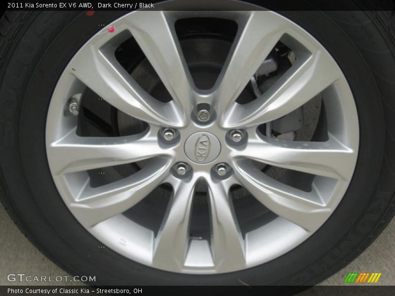 Dark Cherry / Black 2011 Kia Sorento EX V6 AWD